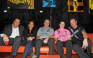 ASBURY PARK, NJ - JANUARY 12: NFL player, Christian Peter,Tabloid personality Ashley Dupre, PBA bowlers Johnny Petraglia, Kelly Kulick and WCW wrestler Diamond Dallas Page attends the 2012 Light of Day New Jersey Rock N' Bowl A Thon at Asbury Lanes on January 12, 2012 in Asbury Park, New Jersey. (Photo by Bobby Bank/Getty Images)