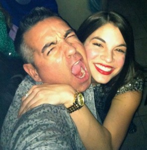 Monmouth County Freeholder Candidate Larry Luttrell partying with a model in Atlantic City in February, 2013. facebook photo