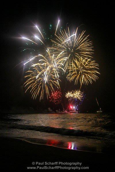 Sea Bright Fireworks 2013 Paul Scharff