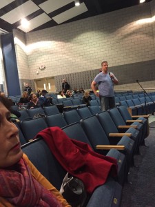 A Marlboro resident asking for Victoria Dean's resignation from the Marlboro Board of Education. Contrary to reports of 300 people present, there were about 125 people in the 622 seat Marlboro Middle School Auditorium