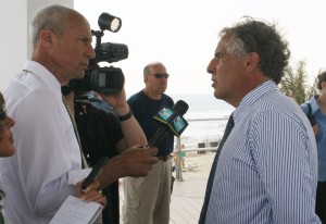 NJTV's Michael Aron interviews Long Branch Mayor Adam Schneider. file photo